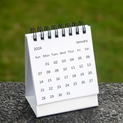 Calendario de papel