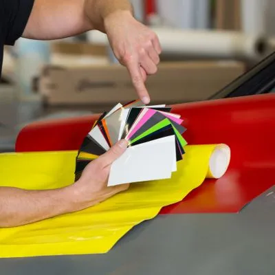 Diferentes colores para el vinilo de un coche